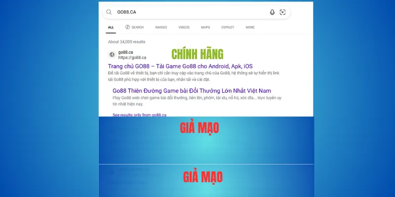 Go88 thật chỉ dùng go88.com hoặc go88.ca – tránh bản sao 1 go88